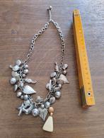 Bijoux halsketting zeedieren,metaal, Handtassen en Accessoires, Ophalen of Verzenden, Gebruikt, Goud, Goud