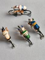 4 oude metalen coureurkes uit jaren 60, Verzenden