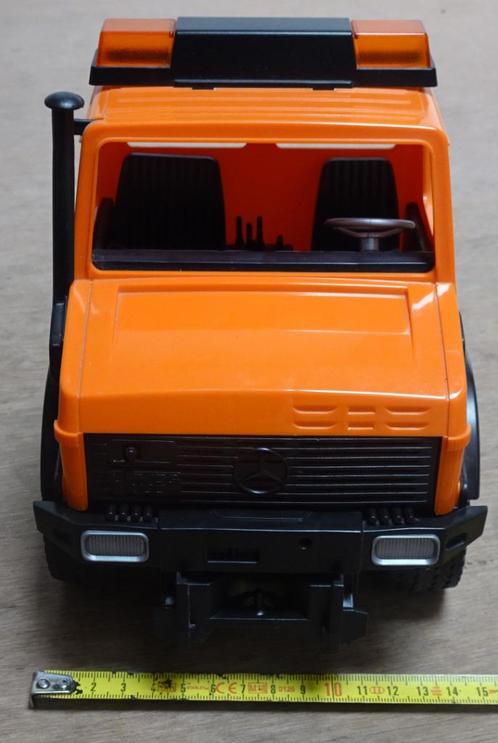Bruder Unimog (oranje), Kinderen en Baby's, Speelgoed |Speelgoedvoertuigen, Gebruikt, Ophalen of Verzenden