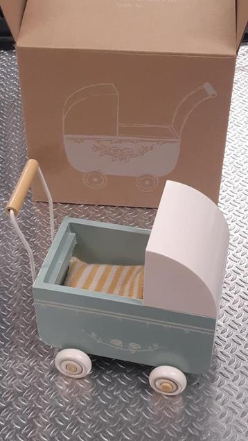 Landau pour poupée en bois bleu en taille MY ou Micro. Maill, Enlèvement ou Envoi
