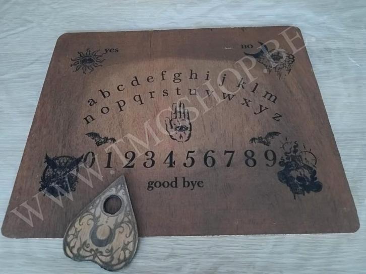 Ouija bord te koop. Moet weg wegens rare geluiden 's nachts., Huis en Inrichting, Woonaccessoires | Tekstborden en Spreuken, Nieuw