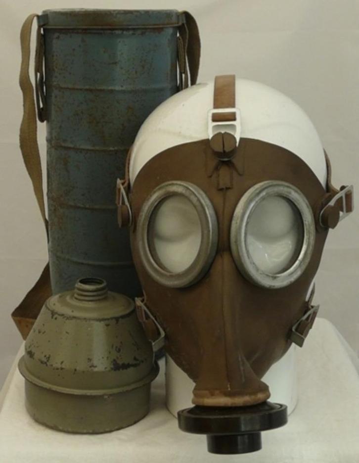 Gasmasker, België / Belgisch, type: L.702, maat: 2, 1939.(3), Verzamelen, Militaria | Tweede Wereldoorlog, Overige soorten, Overige typen