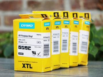 5x Dymo XTL multifunctionele vinyl labels (24 mm x 7 mm) disponible aux enchères