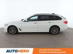 BMW 5 Serie 530 530i M Sport (bj 2018, automaat), Auto's, BMW, Achterwielaandrijving, 1715 kg, Alcantara, Wit