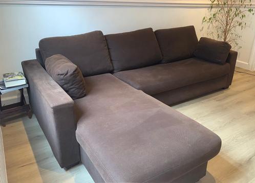 Sofa met uitklapbaar bed, Huis en Inrichting, Zetels | Zetels, Gebruikt, Hoekbank, Driepersoons, Stof, Ophalen