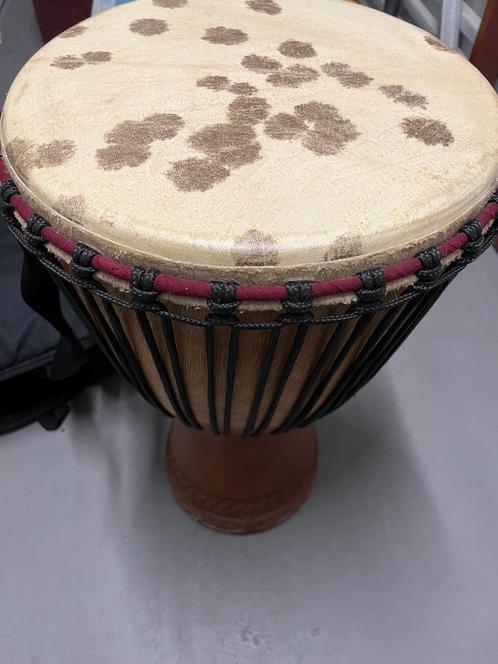 Djembé Mali Classique en linké (grand), Musique & Instruments, Percussions, Utilisé, Autres types, Enlèvement