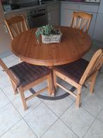 Complete eetkamer, Ophalen, Zo goed als nieuw, 4 tot 6 stoelen