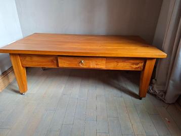 Vintage seventies salontafel in teak.  beschikbaar voor biedingen