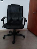 Stevige bureaustoel met hoge rugleuning, Ophalen, Gebruikt, Zwart, Bureaustoel