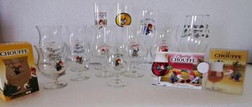 La Chouffe glazen allerlei, Ophalen of Verzenden, Zo goed als nieuw, Glas of Glazen, Overige merken