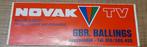 Oude sticker: Novak TV, Begijnendijk, Enlèvement ou Envoi, Utilisé, Magasin ou Supermarché