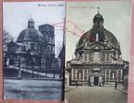 SCHERPENHEUVEL :2 Zeer oude postkaarten 1905 Basiliek gelope, Gelopen, Ophalen of Verzenden, Vlaams-Brabant, Voor 1920