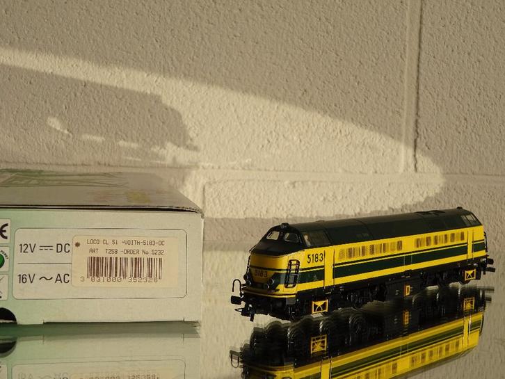 Mehano-DC-Digital-5232-SNCB diesellocomotief 5183, Hobby en Vrije tijd, Modeltreinen | H0, Gebruikt, Locomotief, Verzenden