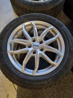 Jantes alu et pneus neige 225/55/17 bmw x1 x2 x3 5x112, Pneus hiver, 17 pouces, Enlèvement, Utilisé