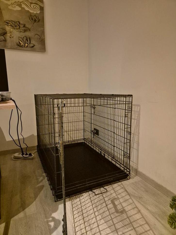 Opvouwbare hondenbench 109x76x70, Dieren en Toebehoren, Hondenhokken, Zo goed als nieuw, Ophalen