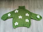 Groene trui bloemen - one size, Enlèvement ou Envoi, Porté, Taille 38/40 (M), Vert