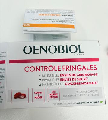 OENOBIOL controles fringales mâcher manque 1 comp DP 03/2028 beschikbaar voor biedingen