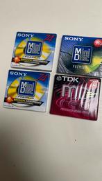 4 mini-disques Sony et TDK neufs non ouverts, Enlèvement ou Envoi