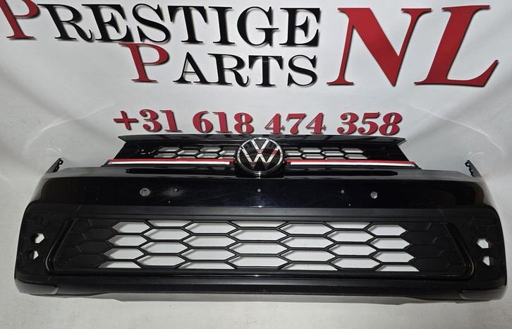 Voorbumper VW Polo 2G AW Facelift GTI LED GRILL PDC bj.2022-, Auto-onderdelen, Carrosserie, Bumper, Voor, Gebruikt, Herkomst onderdeel bekend
