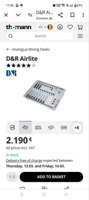 D&R Airlite radiomixer beschikbaar voor biedingen