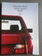 Brochure pour la Mercedes W124 200 250 300D 08-1985, Livres, Autos | Brochures & Magazines, Envoi, Mercedes