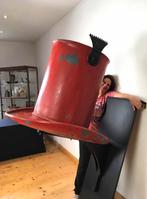 Pub murale ancienne XL en zinc - L'enseigne de Chapelier, Antiquités & Art, Enlèvement