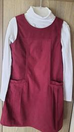 Jurk, 2 T-shirts met rolkraag en kousenbroek maat 122-128, Kinderen en Baby's, Kinderkleding | Maat 122, Ophalen of Verzenden
