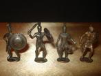 KINDER Série Complète 4 Anciens Grecs Spartiates Métal 1974, Ophalen of Verzenden, Zo goed als nieuw, Steekfiguren