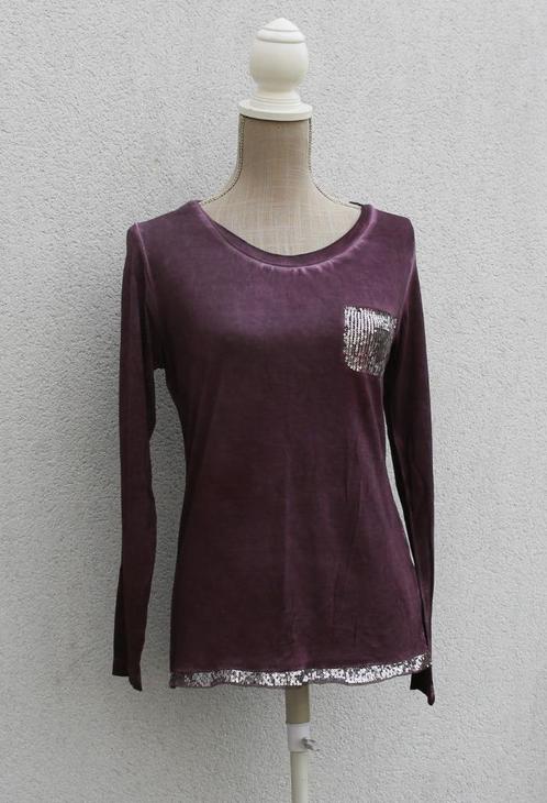 Zeer mooie T40-blouse, Kleding | Dames, Blouses en Tunieken, Zo goed als nieuw, Maat 38/40 (M), Paars, Ophalen of Verzenden