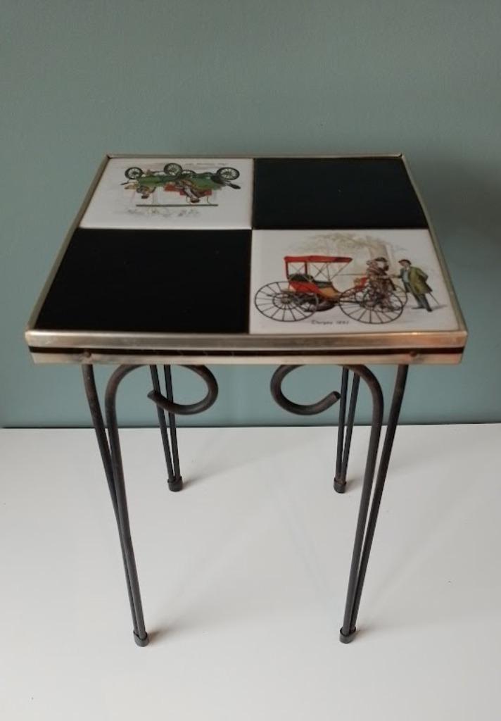 Plantentafeltje tegels, Antiek en Kunst, Curiosa en Brocante, Ophalen of Verzenden