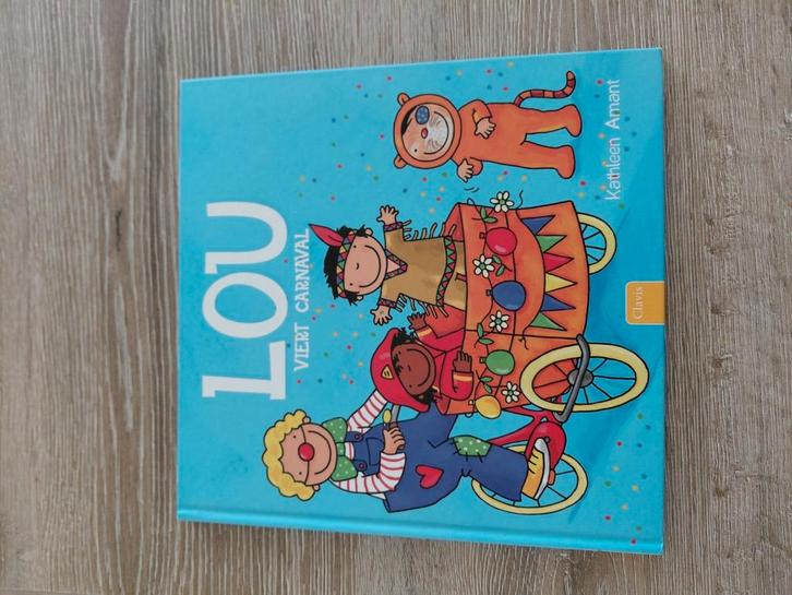 Kathleen Amant - Lou viert carnaval, Boeken, Prentenboeken en Plaatjesalbums, Zo goed als nieuw, Ophalen of Verzenden