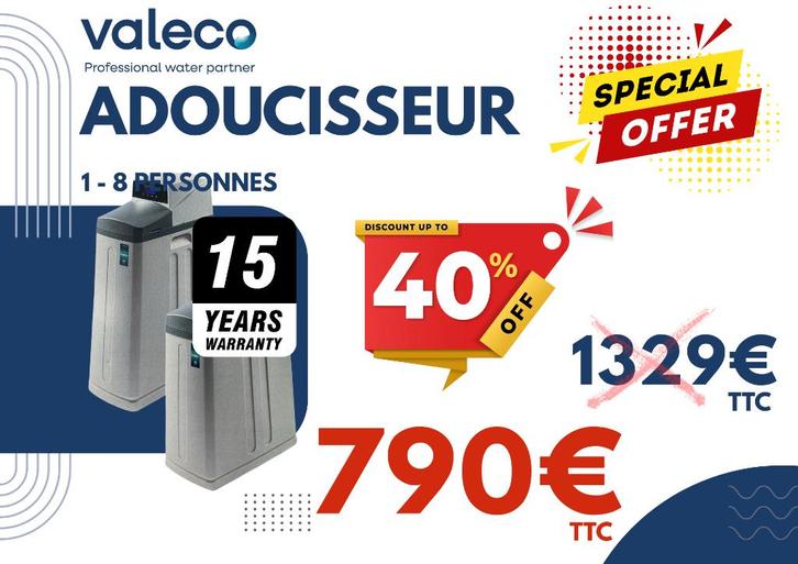 Promo – Adoucisseur d’eau (version économique), Elektronische apparatuur, Waterontharders, Nieuw, Ophalen