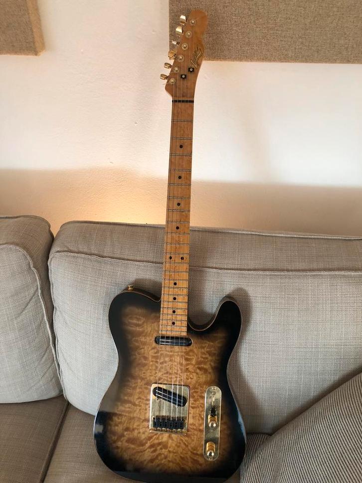 Zwier Custom Telecaster, Muziek en Instrumenten, Snaarinstrumenten | Gitaren | Elektrisch, Zo goed als nieuw, Semi-solid body