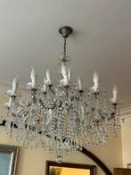 Lustre français en cristal 18 ampoules complet, Ophalen, Zo goed als nieuw