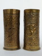 2 douilles 'pom pom' - trench art - Karlsruhe 1903 & 1905, Douilles ou Pièces de fouille, Marine, Enlèvement ou Envoi