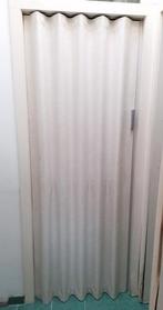 Lederen vouwdeur lichtgrijs, Huis en Inrichting, Ophalen, Gebruikt