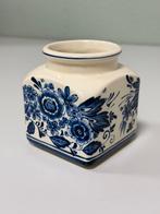 Vintage Royal Delft – Delfts Blauw Opbergpot Vaasje 9x9x10cm, Antiek en Kunst, Ophalen of Verzenden