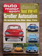 Automobile, automobile et sports - N 22 - 1968, Collections, Journal ou Magazine, Enlèvement ou Envoi, 1960 à 1980