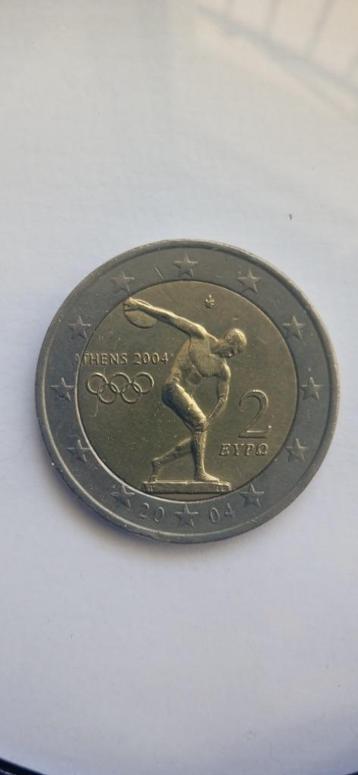 Monnaie 2 € commémorative jeux olympiques d'Athènes 2004. beschikbaar voor biedingen