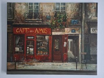 Cafe des Amis schilderijtje