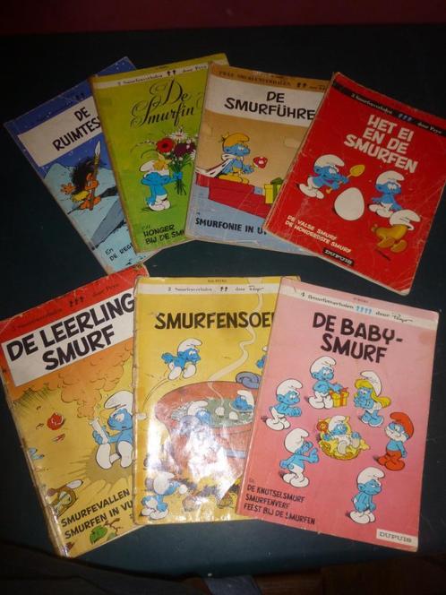 Strips Smurfen - Peyo, Boeken, Stripverhalen, Gelezen, Meerdere stripboeken, Ophalen