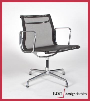 Vitra Eames ea108 Antraciet Netweave Gepolijst (voorraad:50), Enlèvement ou Envoi, Comme neuf, Cinq, Six Chaises ou plus