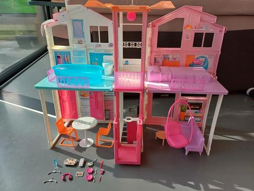 Barbie Herenhuis 3 verdiepingen , Kinderen en Baby's, Speelgoed | Poppenhuizen, Gebruikt, Ophalen