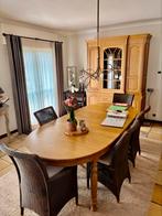 Massieve eiken eetkamer – complete set., Huis en Inrichting, Complete eetkamers, Ophalen, Zo goed als nieuw