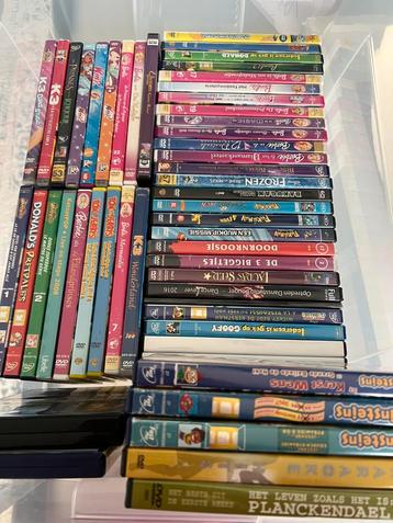 Doos kinder dvd’s K3, Frozen, Disney , little einsteins …, Enlèvement, Utilisé