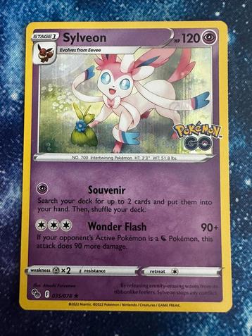 Sylveon  holo - pokemon go - 035/078 beschikbaar voor biedingen