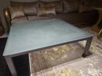 Salontafel vierkant in zeer goede staat, Ophalen of Verzenden, Zo goed als nieuw, Vierkant, Glas