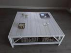 Flamant salontafel wit geschilderd, Minder dan 50 cm, 100 tot 150 cm, 100 tot 150 cm, Eikenhout