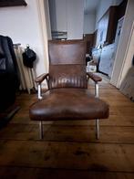 Fauteuil vintage, Ophalen, 75 tot 100 cm, Zo goed als nieuw, Metaal