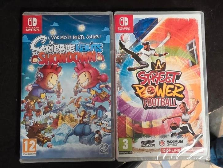 Jeux neufs, Street Power Football et Scribblenauts showdown, Games en Spelcomputers, Games | Nintendo Switch, Zo goed als nieuw